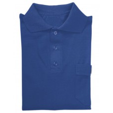 BF000235 Polo-ESD short sleeves, 96% cotton piquet, blue royal, taglia S