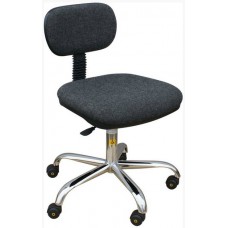 Low cost ESD chair in conductive fabric with wheels