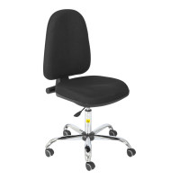 ESD Chair low with fabric textile and wheels