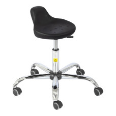 ESD Stool with wheels and footrest BF000791