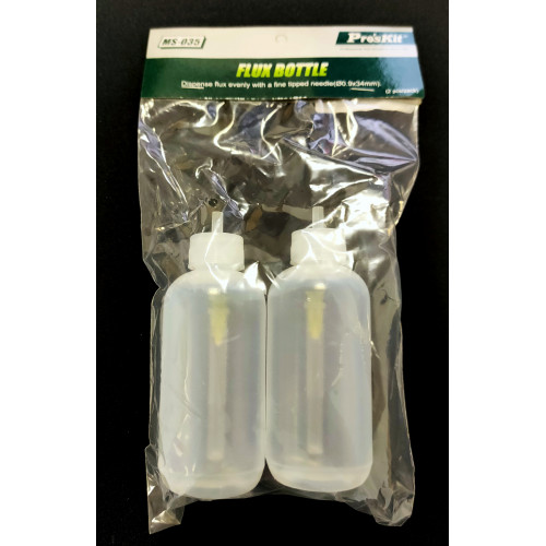 Pro'sKit MS-035 Dispenses flux evenly with a fine tipped needle, 2 pcs.