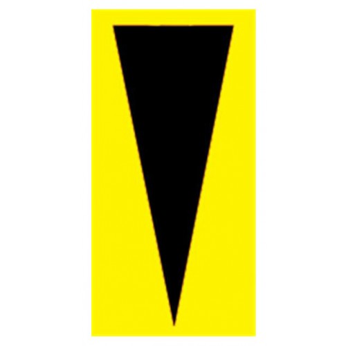 BF000184Y Marking arrows for labeling imperfections and defective parts, yellow colours, 5x2mm BF000184Y Marking arrows for labeling imperfections and defective parts, yellow colours, 5x2mm