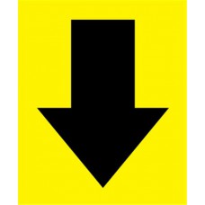 BF000185Y Marking arrows for labeling imperfections and defective parts, yellow colours, 7.6x6.3mm