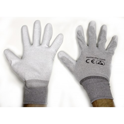 BF000075L ESD Gloves with anti-slip palm size 10/XL