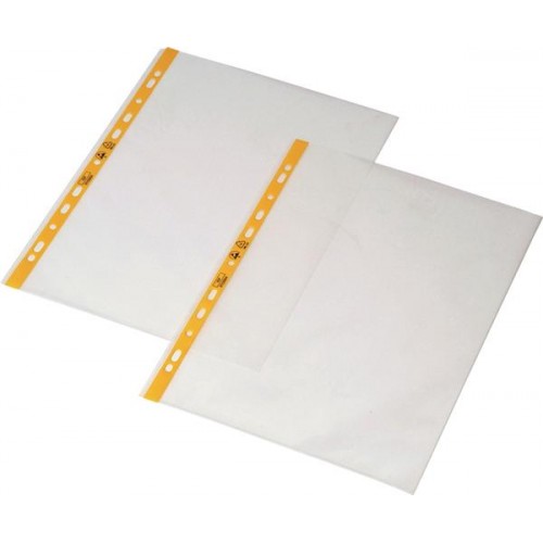 BF000076 Document protectors A4 ESD, one side open, with perforations