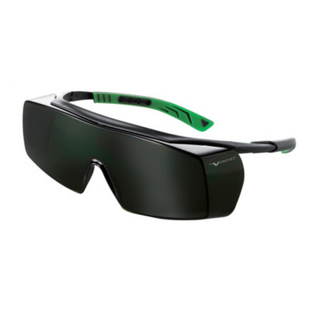 Univet 5X7 .01.11.50 Occhiali sovrapponibili con lente verde IR 5 | Batter  Fly
