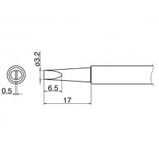 HAKKO T34-D32 Shape-3.2D soldering tip for HAKKO FX-650