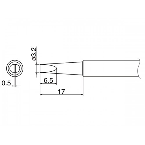 HAKKO T34-D32 Shape-3.2D soldering tip for HAKKO FX-650 HAKKO T34-D32 Shape-3.2D soldering tip for HAKKO FX-650