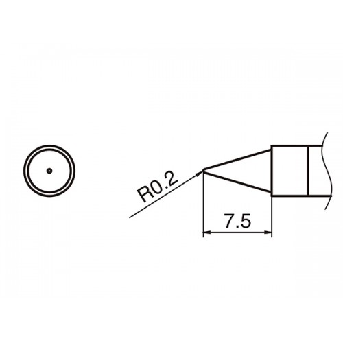 HAKKO T36-B soldering tip SHAPE B HAKKO T36-B soldering tip SHAPE B