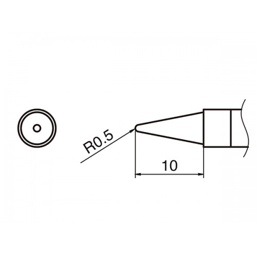 HAKKO T36-B2 soldering tip SHAPE 0,5B