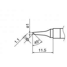 HAKKO T36-BC1 soldering tip SHAPE 1BC
