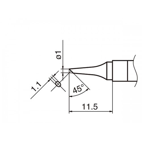 HAKKO T36-BC1 soldering tip SHAPE 1BC