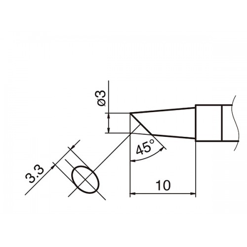 HAKKO T36-BC3 soldering tip SHAPE 3BC HAKKO T36-BC3 soldering tip SHAPE 3BC