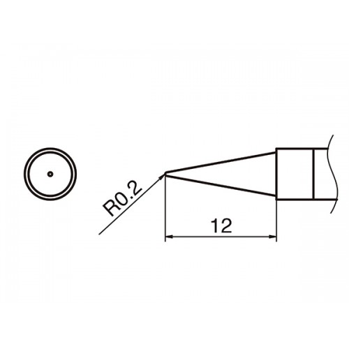 HAKKO T36-BL soldering tip SHAPE BL HAKKO T36-BL soldering tip SHAPE BL