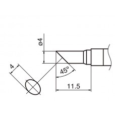 HAKKO T36-C4 soldering tip SHAPE 4C