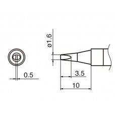 HAKKO T36-D16 soldering tip SHAPE 1,6D