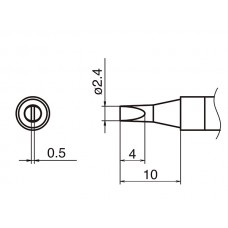 HAKKO T36-D24 soldering tip SHAPE 2,4D