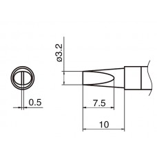HAKKO T36-DL32 soldering tip SHAPE 3,2DL