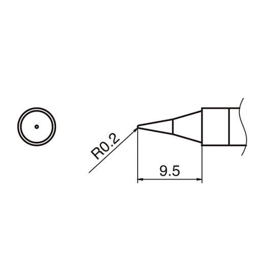 HAKKO T36-I soldering tip SHAPE I HAKKO T36-I soldering tip SHAPE I
