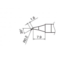 HAKKO T36-JS02 soldering tip SHAPE 0,2JS