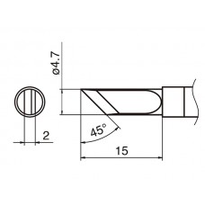 HAKKO T36-K soldering tip SHAPE K