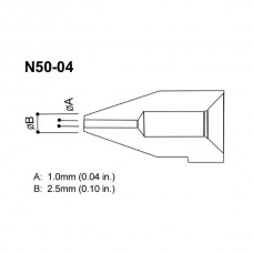 HAKKO N50B-04 Nozzle - Size Φ 1.0 mm for HAKKO FR-300