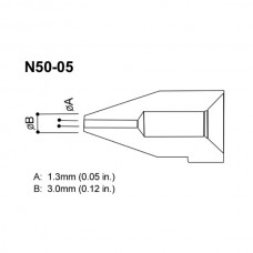 HAKKO N50B-05 Nozzle - Size Φ 1.3 mm for HAKKO FR-300