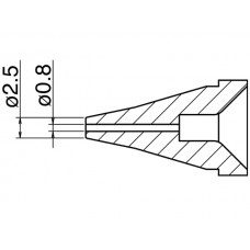 HAKKO N60-01 Nozzle - Size Φ 0.8 mm per HAKKO FR-400