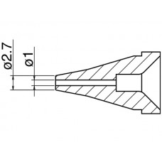 HAKKO N60-02 Nozzle - Size Φ 1.0 mm per HAKKO FR-400