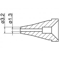 HAKKO N60-03 Nozzle - Size Φ 1.3 mm per HAKKO FR-400