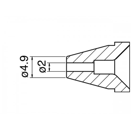 HAKKO N60-05 Nozzle - Size Φ 2.0 mm per HAKKO FR-400