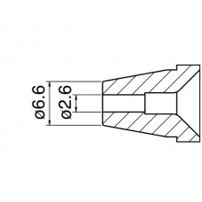 HAKKO N60-06 Nozzle - Size Φ 2.6 mm per HAKKO FR-400