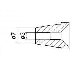 HAKKO N60-07 Nozzle - Size Φ 3.0 mm per HAKKO FR-400