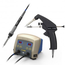 HAKKO FX-889-SM Dual Port Station with 1 Soldering Iron and 1 One-hand Manual-solder-feed Iron