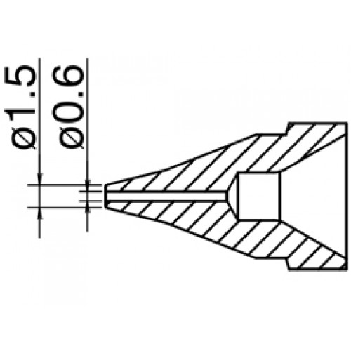 HAKKO N61-01 Nozzle SS type - Size Φ 0.6 mm