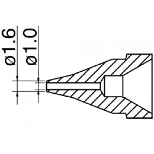 HAKKO N61-03 Nozzle SS type - Size Φ 1.0 mm