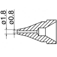 HAKKO N61-04 Nozzle S type - Size Φ 0.8 mm