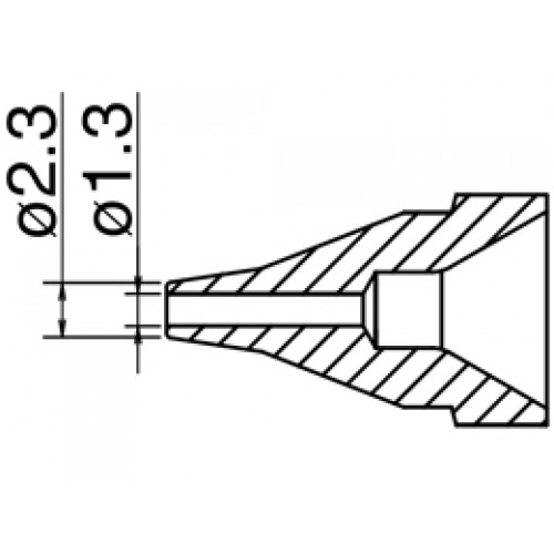 HAKKO N61-06 Nozzle S type - Size Φ 1.3 mm