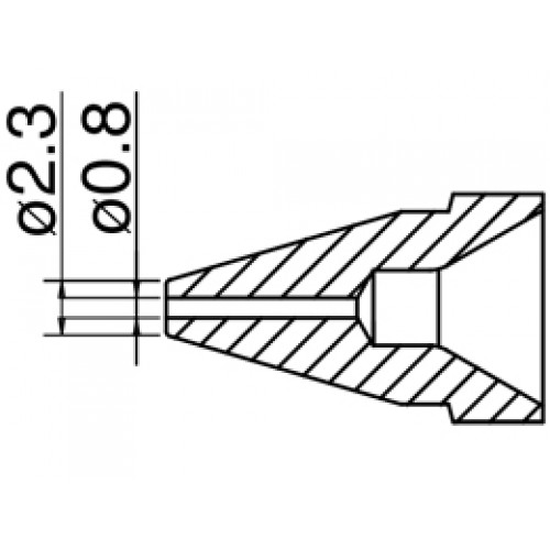 HAKKO N61-07 Nozzle Standard type - Size Φ 0.8 mm