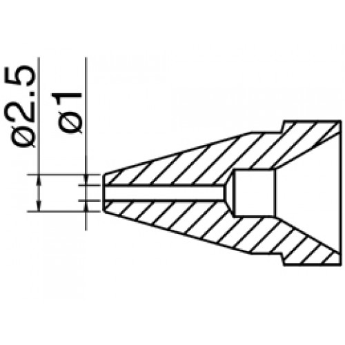 HAKKO N61-08 Nozzle Standard type - Size Φ 1.0 mm