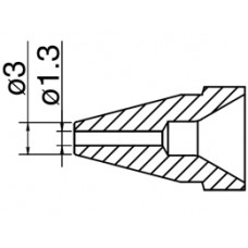 HAKKO N61-09 Nozzle Standard type - Size Φ 1.3 mm