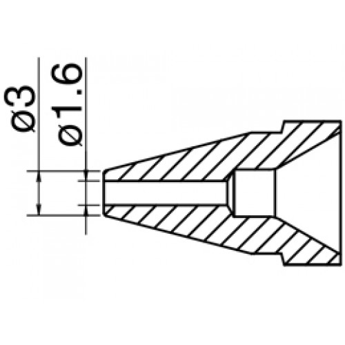 HAKKO N61-10 Nozzle Standard type - Size Φ 1.6 mm HAKKO N61-10 Nozzle Standard type - Size Φ 1.6 mm