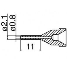 HAKKO N61-11 Nozzle Long type - Size Φ 0.8 mm