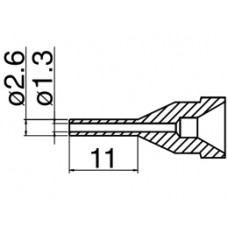 HAKKO N61-13 Nozzle Long type - Size Φ 1.3 mm