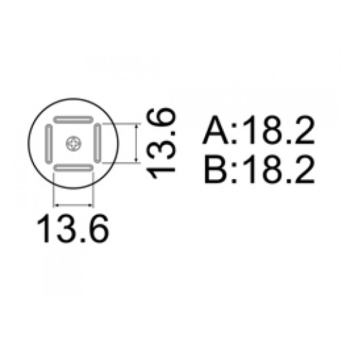 HAKKO A1180B BQFP hot air nozzle, Size 17 x 17 HAKKO A1180B BQFP hot air nozzle, Size 17 x 17