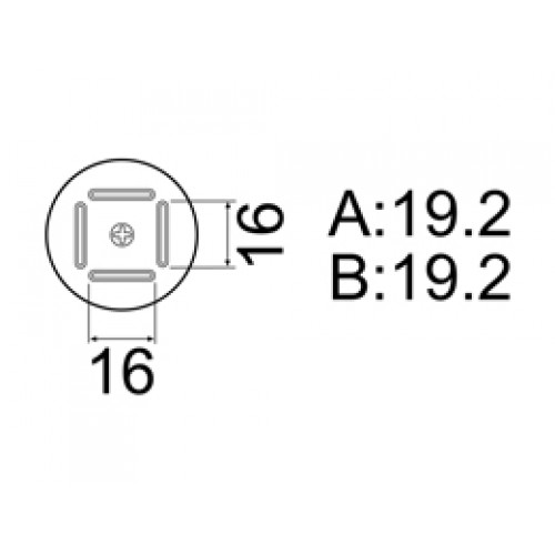 HAKKO A1181B BQFP hot air nozzle, Size 19 x 19 HAKKO A1181B BQFP hot air nozzle, Size 19 x 19