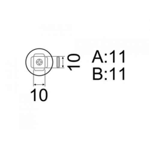 HAKKO A1188B PLCC hot air nozzle, Size 9 x 9(20pin)