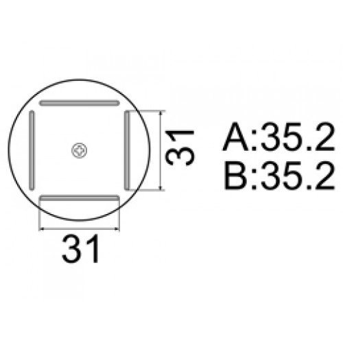 HAKKO A1203B QFP hot air nozzle, Size 35 x 35