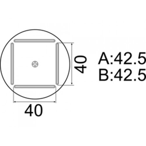 HAKKO A1215B QFP hot air nozzle, Size 42.5 x 42.5 HAKKO A1215B QFP hot air nozzle, Size 42.5 x 42.5