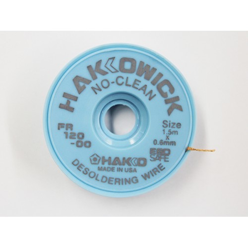 HAKKO FR120-00 Desoldering Wick No Clean 0.6 mm x 1.5 m